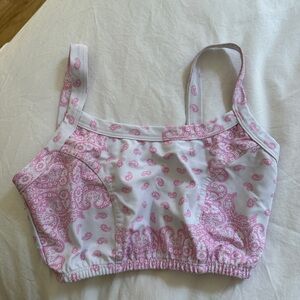 Year of Ours paisley print sports bra